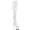 Pleaser - ADORE3063 Cuissardes à plateforme - Blanc Product image